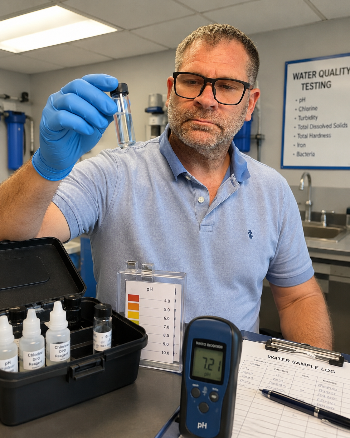 Drinking water sample testing
